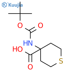 Boc-Amino-4-carboxytetrahydrothiopyran structure