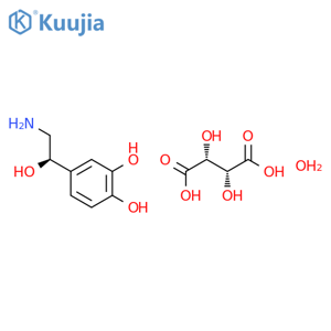 Norepinephrine bitartrate monohydrate structure