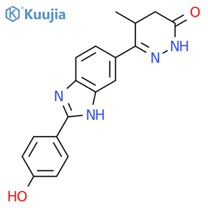 3(2H)-Pyridazinone,4,5-dihydro-6-[2-(4-hydroxyphenyl)-1H-benzimidazol-6-yl]-5-methyl- structure