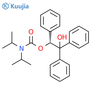 Carbamic acid, N,N-bis(1-methylethyl)-, (1R)-2-hydroxy-1,2,2-triphenylethyl ester structure