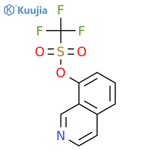 Trifluoro-methanesulfonic acid isoquinolin-8-yl ester structure