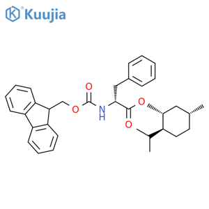 D-Phenylalanine, N-[(9H-fluoren-9-ylmethoxy)carbonyl]-, (1R,2S,5R)-5-methyl-2-(1-methylethyl)cyclohexyl ester structure