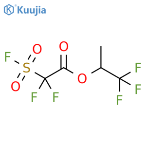 Acetic acid, difluoro(fluorosulfonyl)-, 2,2,2-trifluoro-1-methylethyl ester structure