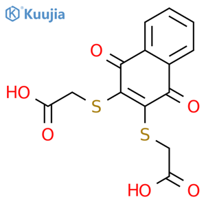 Acetic acid,2,2'-[(1,4-dioxo-2,3-naphthalenediyl)bis(thio)]bis- structure