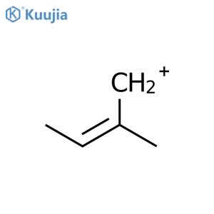 2-Butenylium, 2-methyl-, (E)- structure