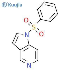 1-(benzenesulfonyl)-1H-pyrrolo[3,2-c]pyridine structure