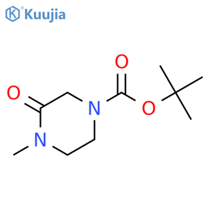 tert-Butyl 4-methyl-3-oxopiperazine-1-carboxylate structure