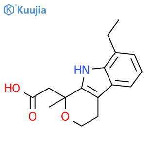 Imp. C (EP): 2-[(1RS)-8-Ethyl-1-methyl-1,3,4,9-tetrahydropyrano[3,4-b]indol-1-yl]acetic Acid(1-Methyl Etodolac) structure