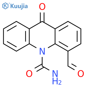 4-Formyl-9-oxo-10(9H)-acridinecarboxamide structure