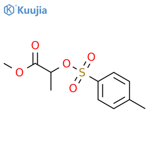 Propanoic acid,2-[[(4-methylphenyl)sulfonyl]oxy]-, methyl ester, (2R)- structure