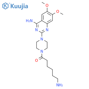 1-Hexanone,6-amino-1-[4-(4-amino-6,7-dimethoxy-2-quinazolinyl)-1-piperazinyl]- structure