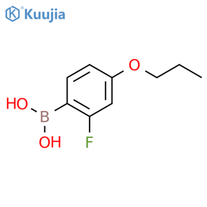 (2-Fluoro-4-propoxyphenyl)boronic acid structure