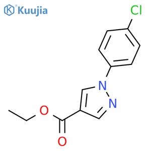 Ethyl 1-(4-chlorophenyl)-1H-pyrazole-4-carboxylate structure