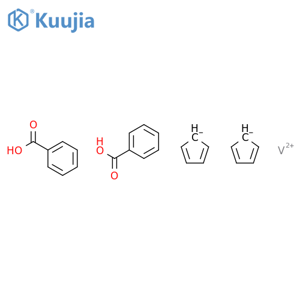 Vanadium,bis(benzoato-O)bis(h5-2,4-cyclopentadien-1-yl)- (9CI) structure