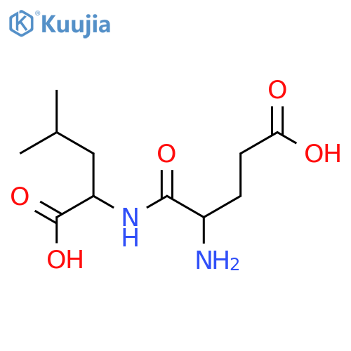 D-Leucine, N-L-a-glutamyl- (9CI) structure