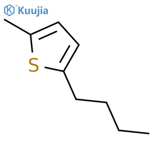 2-BUTYL-5-METHYLTHIOPHENE structure