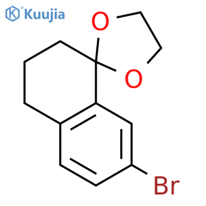 Spiro[1,3-dioxolane-2,1'(2'H)-naphthalene],7'-bromo-3',4'-dihydro- structure