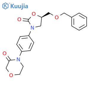 4-(4-((R)-5-benzyloxymethyl-2-oxo-oxazolidin-3-yl)phenyl)morpholin-3-one structure