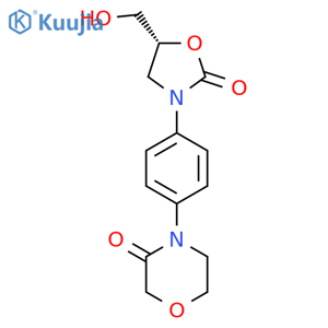 (R)-4-(4-(5-(hydroxymethyl)-2-oxo-oxazolidin-3-yl)phenyl)morpholin-3-one structure