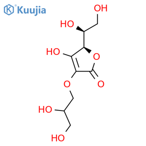 (2R)-2-(1S)-1,2-Dihydroxyethyl-4-(2,3-dihydroxypropoxy)-3-hydroxy-2H-furan-5-one structure