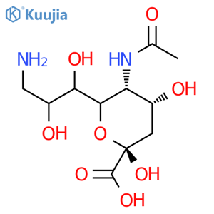 N-Acetyl-9-amino-9-deoxyneuraminic Acid structure