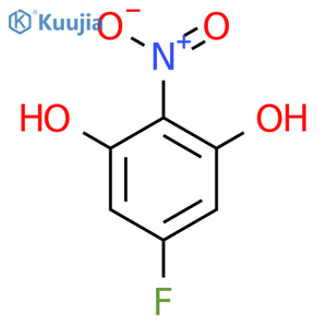 5-Fluoro-2-nitrobenzene-1,3-diol structure