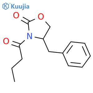 N-Butyryl-4-(S)-phenylmethyl-2-oxazolidinone structure