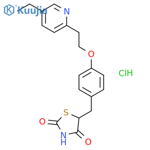 Pioglitazone hydrochloride structure