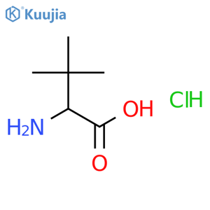 (R)-2-Amino-3,3-dimethylbutanoic acid hydrochloride structure