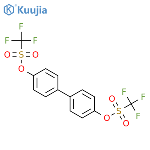 Methanesulfonic acid,trifluoro-, [1,1'-biphenyl]-4,4'-diyl ester (9CI) structure