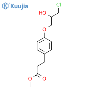 methyl 3-[4-(3-chloro-2-hydroxypropoxy)phenyl]propanoate structure