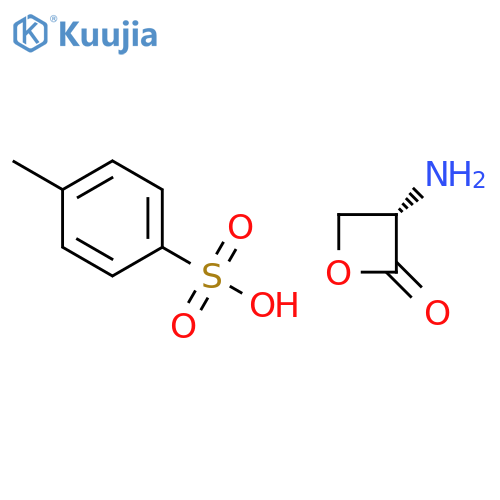 (3S)-3-aminooxetan-2-one;4-methylbenzenesulfonic acid structure