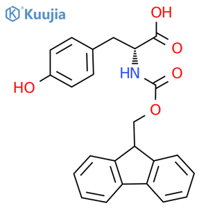 (((9H-Fluoren-9-yl)methoxy)carbonyl)-D-tyrosine structure