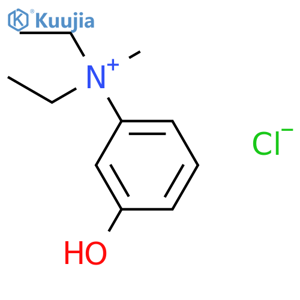 Benzenaminium,N,N-diethyl-3-hydroxy-N-methyl-, chloride (1:1) structure