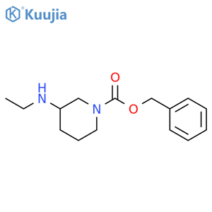 3-Ethylamino-piperidine-1-carboxylic Acid Benzyl Ester structure