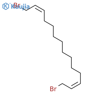 2,12-Tetradecadiene, 1,14-dibromo-, (Z,Z)- structure