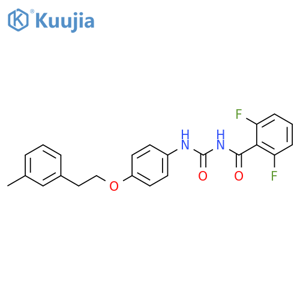 Benzamide,2,6-difluoro-N-[[[4-[2-(3-methylphenyl)ethoxy]phenyl]amino]carbonyl]- structure