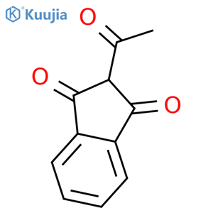 2-Acetyl-1H-indene-1,3(2H)-dione structure