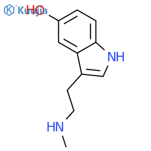 1H-Indol-5-ol,3-[2-(methylamino)ethyl]- structure