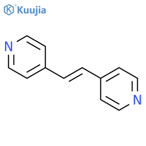 Pyridine,4,4'-(1,2-ethenediyl)bis- structure