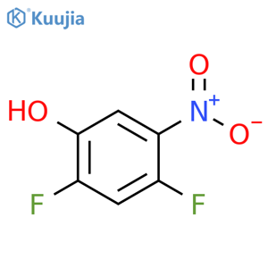 2,4-Difluoro-5-nitrophenol structure