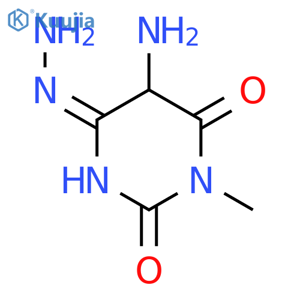 2,4(3H,5H)-Pyrimidinedione,5-amino-6-hydrazinyl-3-methyl- structure