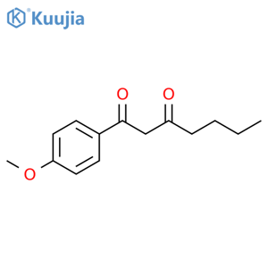 1,3-Heptanedione, 1-(4-methoxyphenyl)- structure