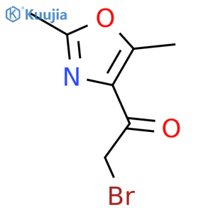 2-Bromo-1-(2,5-dimethyloxazol-4-yl)ethanone structure