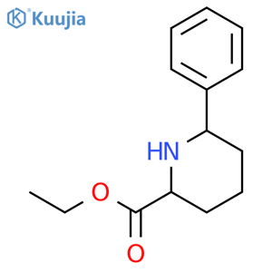 Ethyl 6-phenylpiperidine-2-carboxylate structure