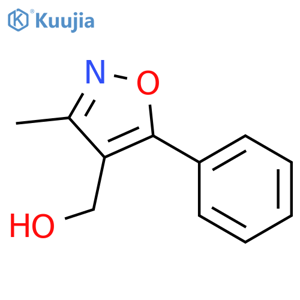 (3-Methyl-5-phenyl-isoxazol-4-yl)-methanol structure