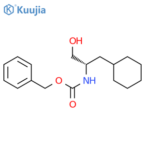 Carbamic acid,N-[(1S)-2-cyclohexyl-1-(hydroxymethyl)ethyl]-, phenylmethyl ester structure