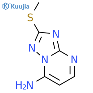 [1,2,4]Triazolo[1,5-a]pyrimidin-7-amine,2-(methylthio)- structure