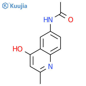 N-(4-Hydroxy-2-methyl-6-quinolinyl)acetamide structure