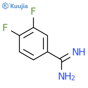 3,4-Difluorobenzenecarboximidamide structure